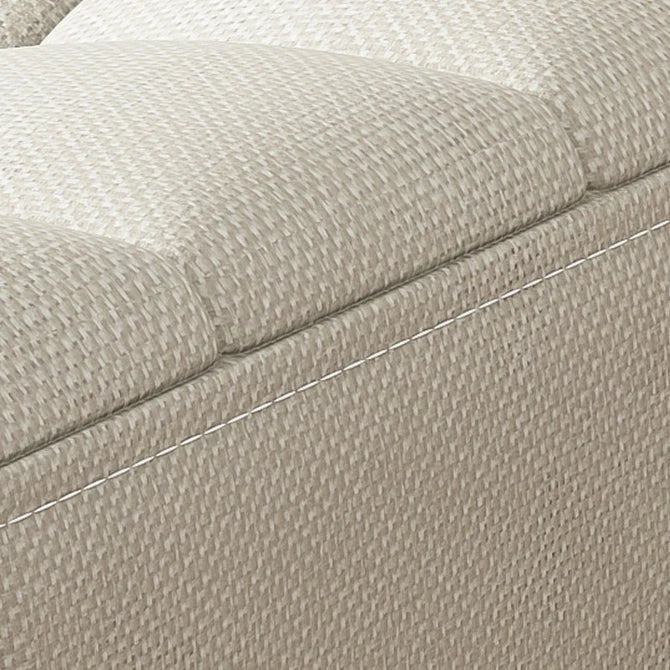 Quadratischer Baumwoll-Leinen Hocker