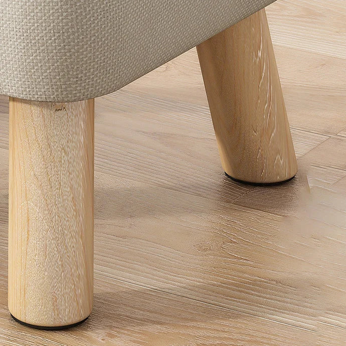 Quadratischer Baumwoll-Leinen Hocker