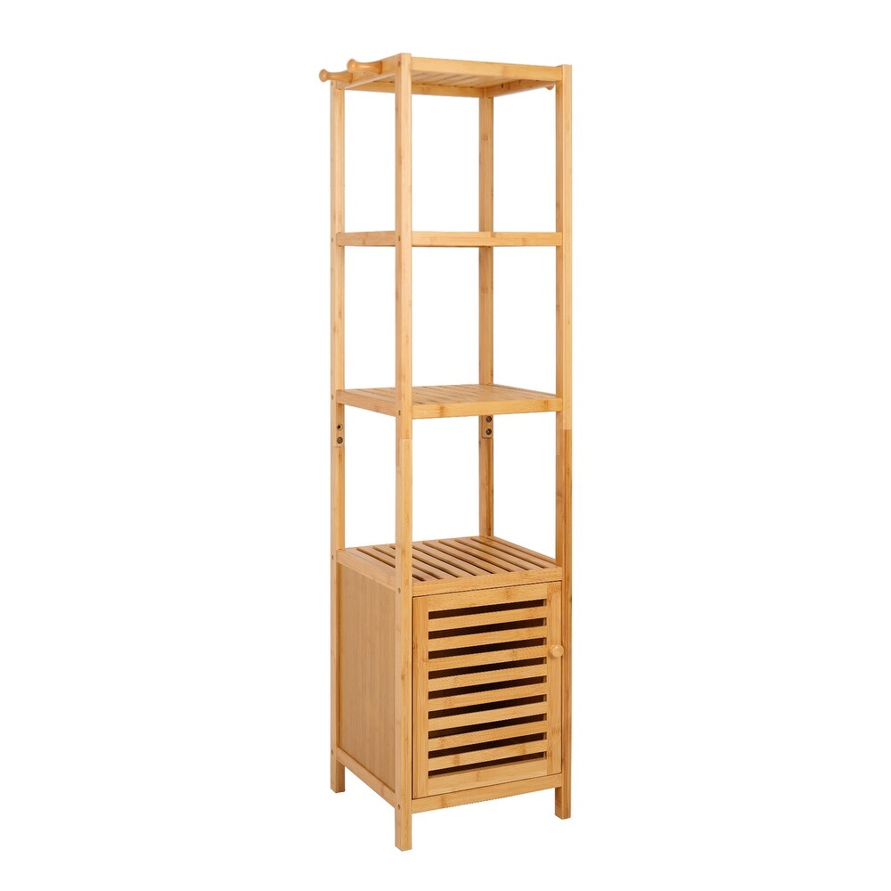 Hoher Schrank mit Jalousietür und 3 Ebenen